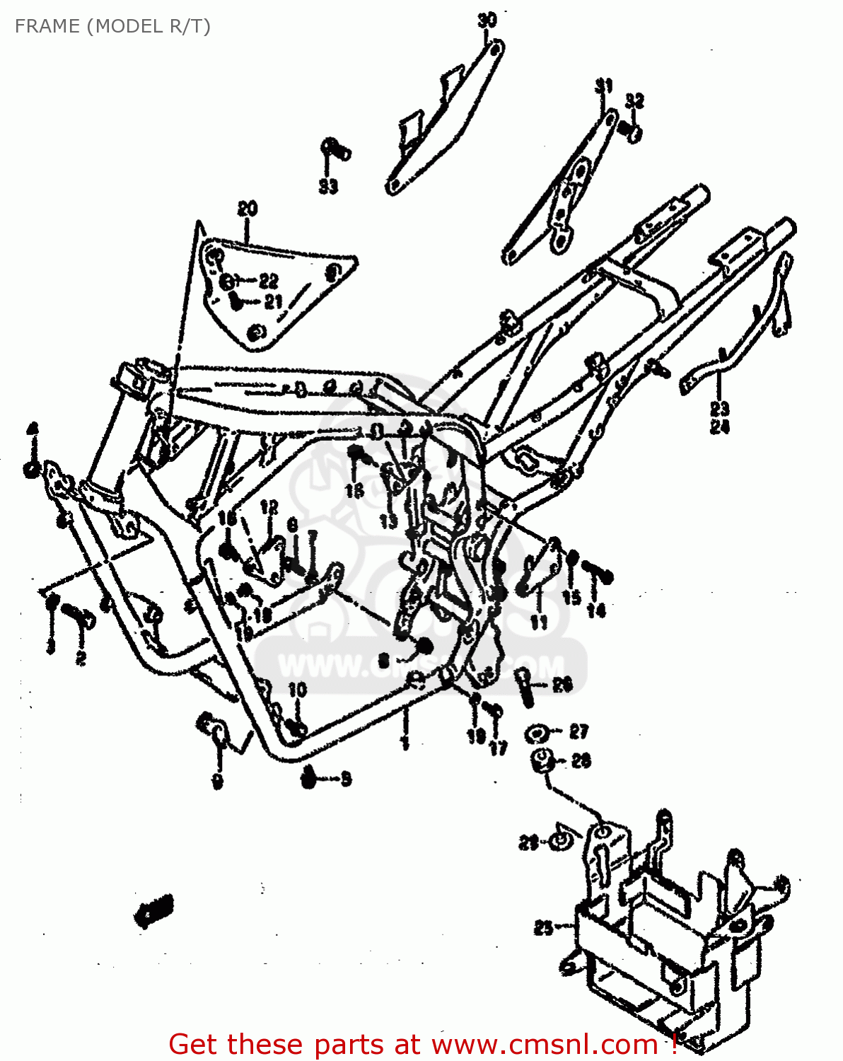 FRAME (MODEL R/T) VX800U 1994 (R)