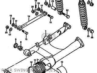 REAR SWINGING ARM (E1) - VX800U 1994 (R)