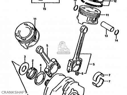 CRANKSHAFT - VX800U 1994 (R)