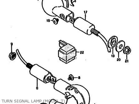 TURN SIGNAL LAMP (MODEL T) - VX800U 1996 (T) (E22)