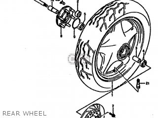 REAR WHEEL - VX800U 1996 (T) (E22)