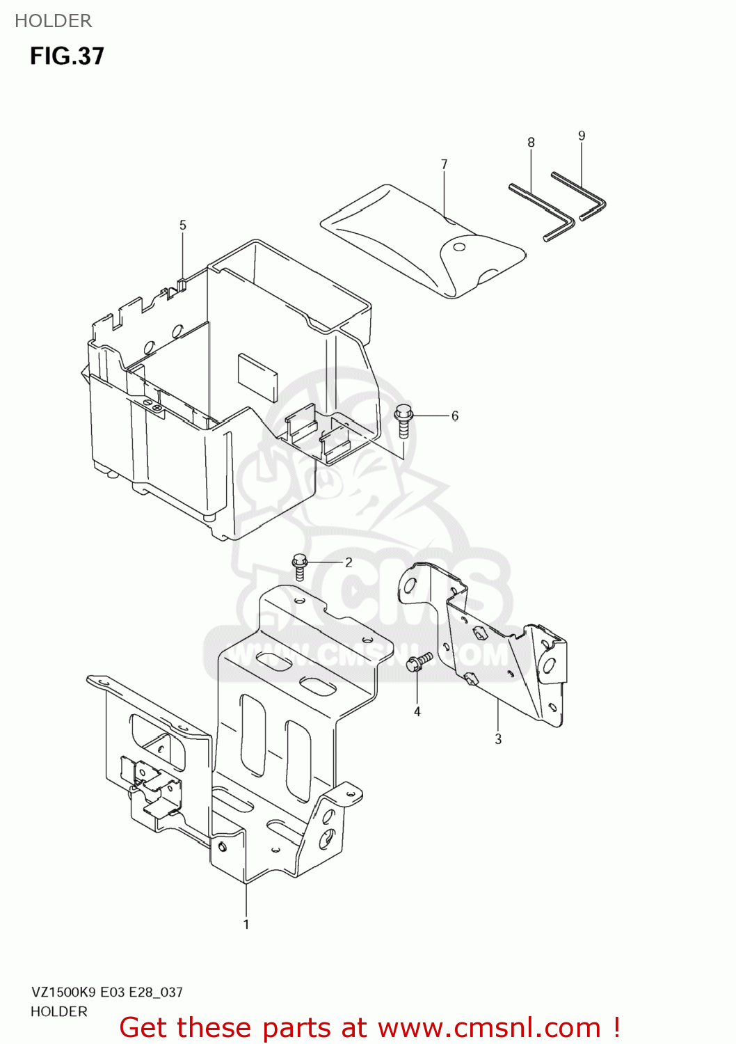 HOLDER VZ1500 BOULEVARD M90 2009 (K9) USA CALIFORNIA (E03 E33)