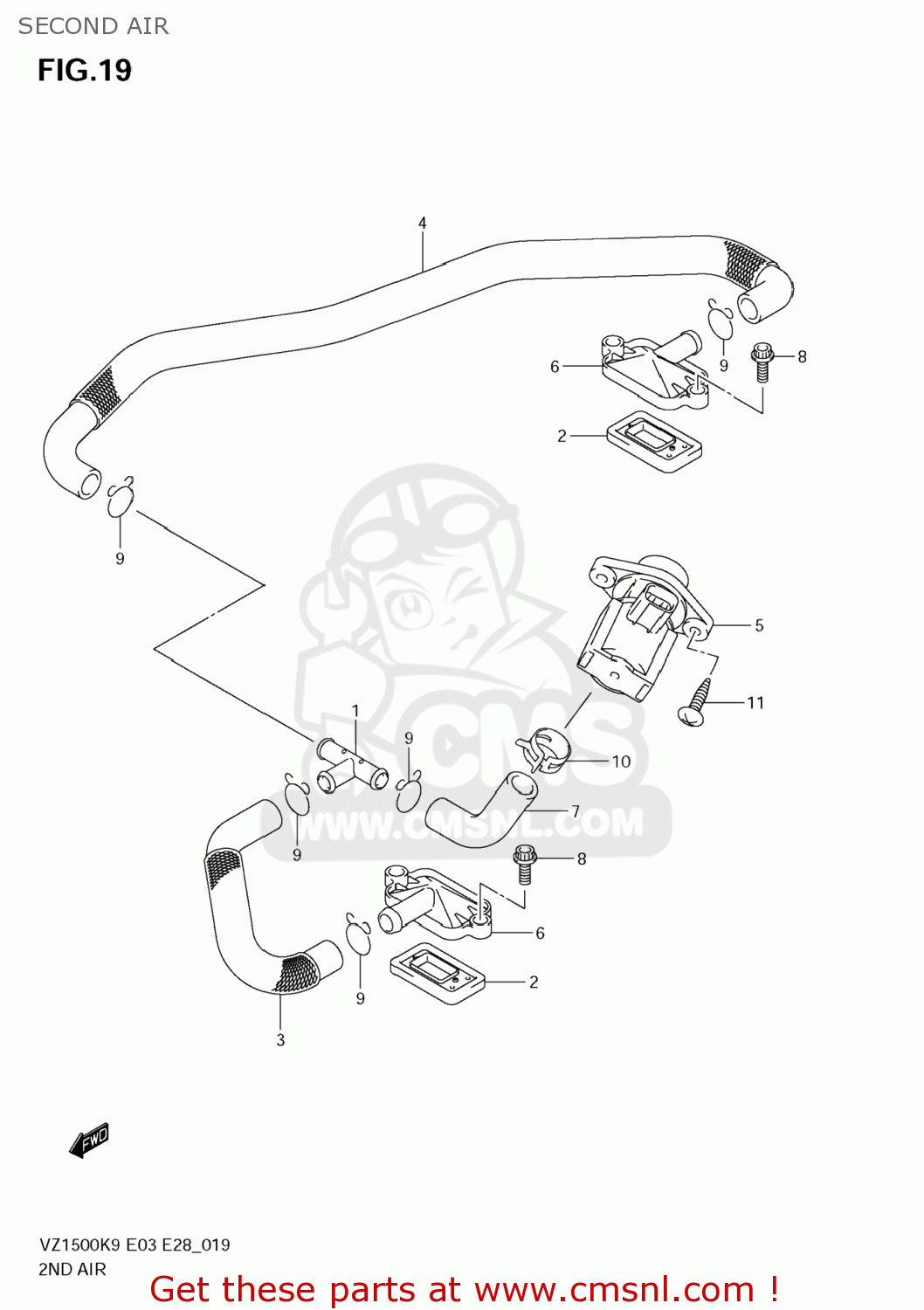 SECOND AIR VZ1500 BOULEVARD M90 2009 (K9) USA CALIFORNIA (E03 E33)