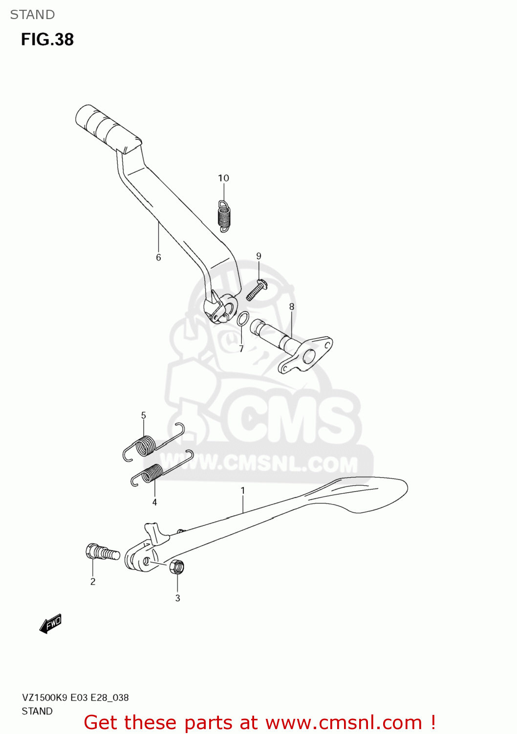 STAND VZ1500 BOULEVARD M90 2009 (K9) USA CALIFORNIA (E03 E33)