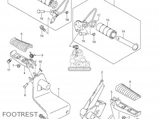 FOOTREST - VZ1500 BOULEVARD M90 2009 (K9) USA CALIFORNIA (E03 E33)