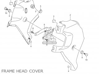 FRAME HEAD COVER - VZ1500 BOULEVARD M90 2009 (K9) USA CALIFORNIA (E03 E33)