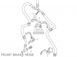 FRONT BRAKE HOSE - VZ1500 BOULEVARD M90 2009 (K9) USA CALIFORNIA (E03 E33)
