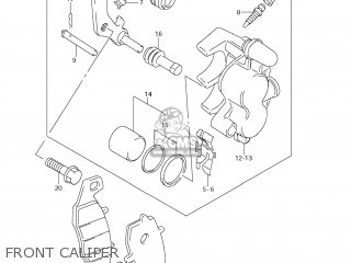 FRONT CALIPER - VZ1500 BOULEVARD M90 2009 (K9) USA CALIFORNIA (E03 E33)