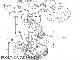 FRONT CYLINDER HEAD - VZ1500 BOULEVARD M90 2009 (K9) USA CALIFORNIA (E03 E33)