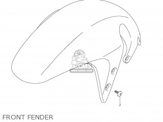 FRONT FENDER - VZ1500 BOULEVARD M90 2009 (K9) USA CALIFORNIA (E03 E33)