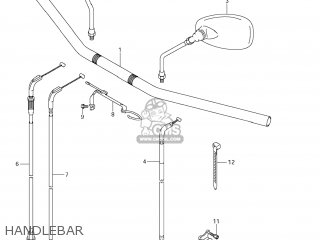 HANDLEBAR - VZ1500 BOULEVARD M90 2009 (K9) USA CALIFORNIA (E03 E33)