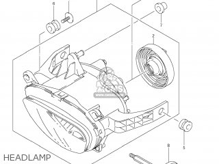 HEADLAMP - VZ1500 BOULEVARD M90 2009 (K9) USA CALIFORNIA (E03 E33)