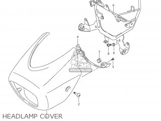 HEADLAMP COVER - VZ1500 BOULEVARD M90 2009 (K9) USA CALIFORNIA (E03 E33)