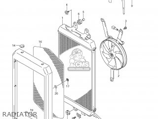 RADIATOR - VZ1500 BOULEVARD M90 2009 (K9) USA CALIFORNIA (E03 E33)