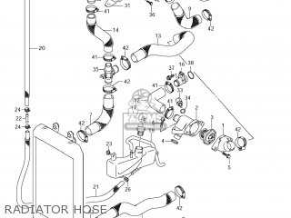 RADIATOR HOSE - VZ1500 BOULEVARD M90 2009 (K9) USA CALIFORNIA (E03 E33)