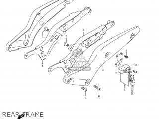 REAR FRAME - VZ1500 BOULEVARD M90 2009 (K9) USA CALIFORNIA (E03 E33)