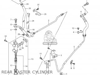 REAR MASTER CYLINDER - VZ1500 BOULEVARD M90 2009 (K9) USA CALIFORNIA (E03 E33)