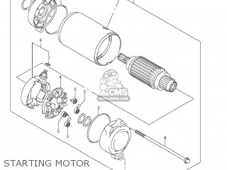 STARTING MOTOR - VZ1500 BOULEVARD M90 2009 (K9) USA CALIFORNIA (E03 E33)