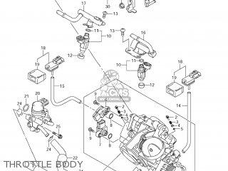 THROTTLE BODY - VZ1500 BOULEVARD M90 2009 (K9) USA CALIFORNIA (E03 E33)