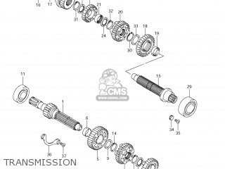 TRANSMISSION - VZ1500 BOULEVARD M90 2009 (K9) USA CALIFORNIA (E03 E33)