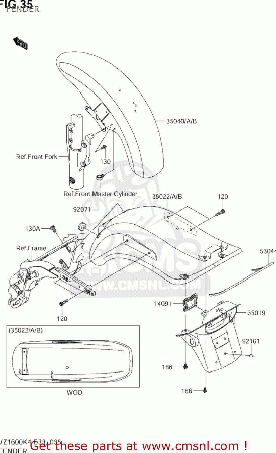 FENDER VZ1600 BOULEVARD M95 2005 (K5) CALIFORNIA (E33)