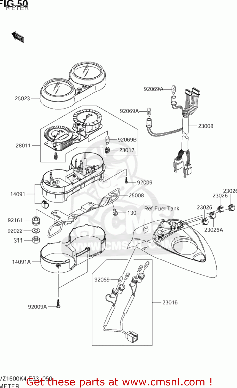 METER VZ1600 BOULEVARD M95 2005 (K5) CALIFORNIA (E33)