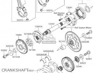 CRANKSHAFT - VZ1600 BOULEVARD M95 2005 (K5) CALIFORNIA (E33)