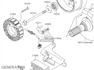 GENERATOR - VZ1600 BOULEVARD M95 2005 (K5) CALIFORNIA (E33)
