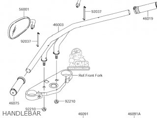 HANDLEBAR - VZ1600 BOULEVARD M95 2005 (K5) CALIFORNIA (E33)