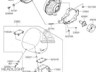 HEADLIGHT - VZ1600 BOULEVARD M95 2005 (K5) CALIFORNIA (E33)