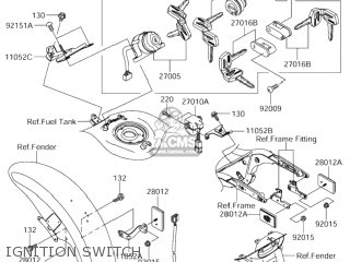 IGNITION SWITCH - VZ1600 BOULEVARD M95 2005 (K5) CALIFORNIA (E33)