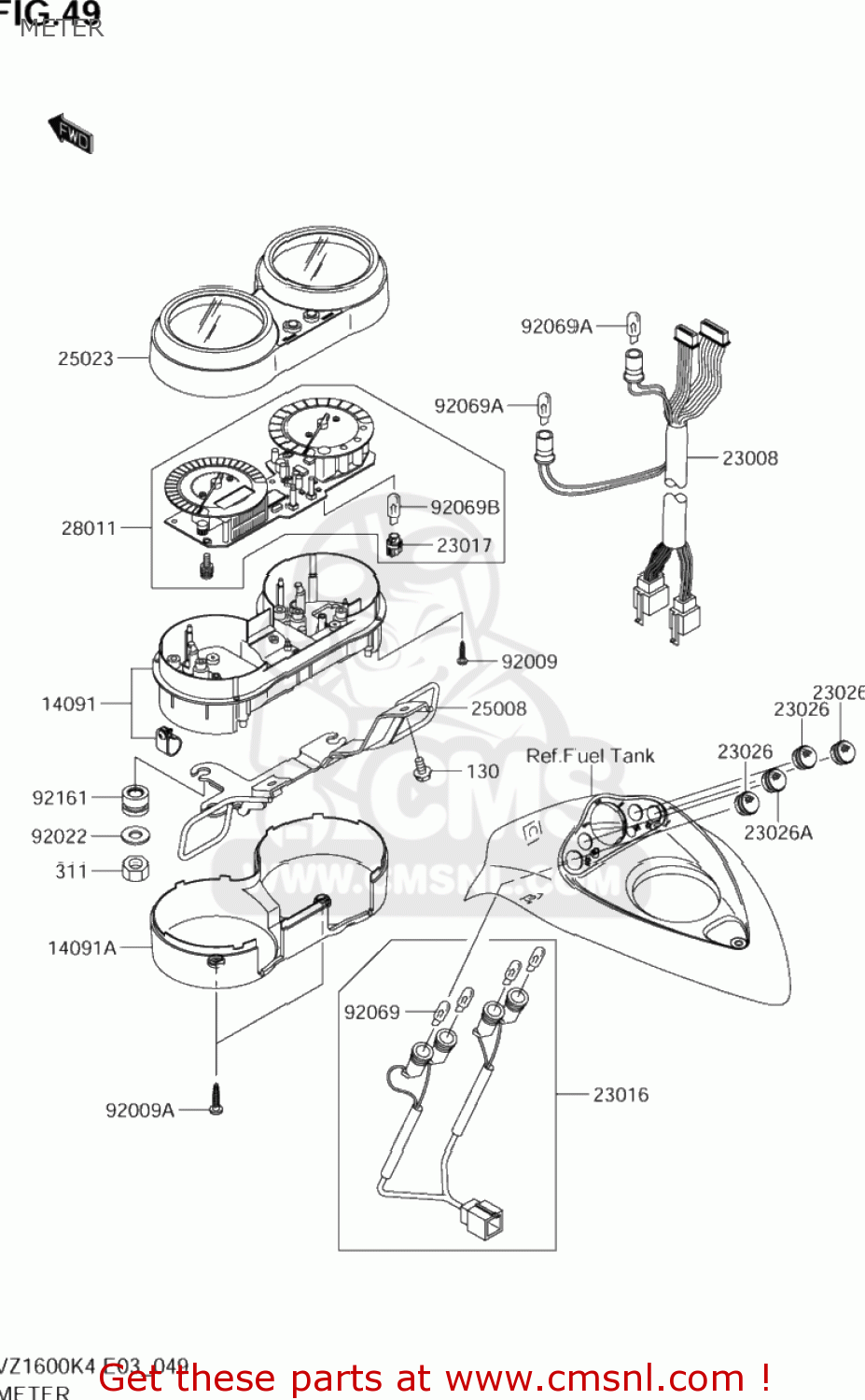 METER VZ1600 BOULEVARD M95 2005 (K5) USA (E03)