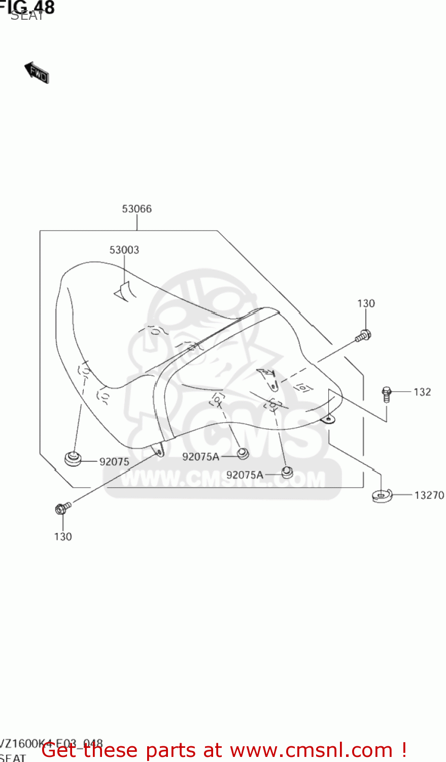 SEAT VZ1600 BOULEVARD M95 2005 (K5) USA (E03)