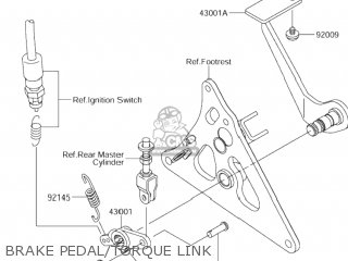 BRAKE PEDAL/TORQUE LINK - VZ1600 BOULEVARD M95 2005 (K5) USA (E03)