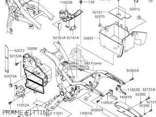 FRAME FITTING - VZ1600 BOULEVARD M95 2005 (K5) USA (E03)