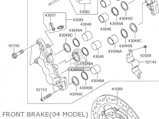 FRONT BRAKE(04 MODEL) - VZ1600 BOULEVARD M95 2005 (K5) USA (E03)