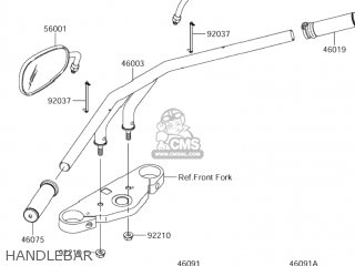 HANDLEBAR - VZ1600 BOULEVARD M95 2005 (K5) USA (E03)