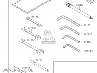 OWNER'S TOOL - VZ1600 BOULEVARD M95 2005 (K5) USA (E03)
