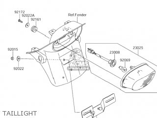 TAILLIGHT - VZ1600 BOULEVARD M95 2005 (K5) USA (E03)