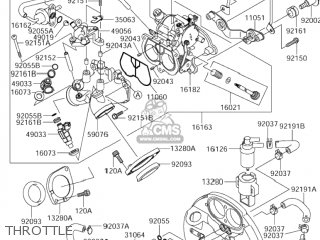 THROTTLE - VZ1600 BOULEVARD M95 2005 (K5) USA (E03)