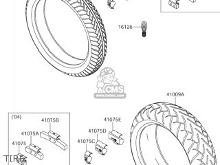 TIRE - VZ1600 BOULEVARD M95 2005 (K5) USA (E03)