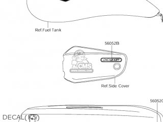DECAL(K5) - VZ1600 MARAUDER 2004 (K4) USA CALIFORNIA (E03 E33)