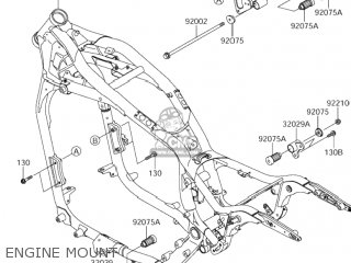 ENGINE MOUNT - VZ1600 MARAUDER 2004 (K4) USA CALIFORNIA (E03 E33)