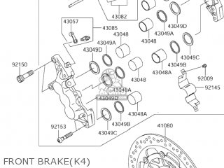 FRONT BRAKE(K4) - VZ1600 MARAUDER 2004 (K4) USA CALIFORNIA (E03 E33)