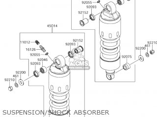 SUSPENSION/SHOCK ABSORBER - VZ1600 MARAUDER 2004 (K4) USA CALIFORNIA (E03 E33)