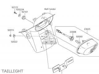 TAILLIGHT - VZ1600 MARAUDER 2004 (K4) USA CALIFORNIA (E03 E33)