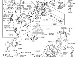 THROTTLE - VZ1600 MARAUDER 2004 (K4) USA CALIFORNIA (E03 E33)
