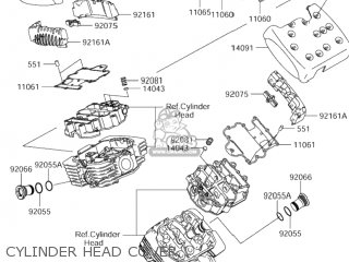 CYLINDER HEAD COVER - VZ1600 MARAUDER 2004 (K4) USA (E03)