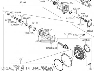 DRIVE SHAFT/FINAL GEAR - VZ1600 MARAUDER 2004 (K4) USA (E03)