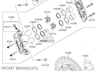 FRONT BRAKE(K5) - VZ1600 MARAUDER 2004 (K4) USA (E03)